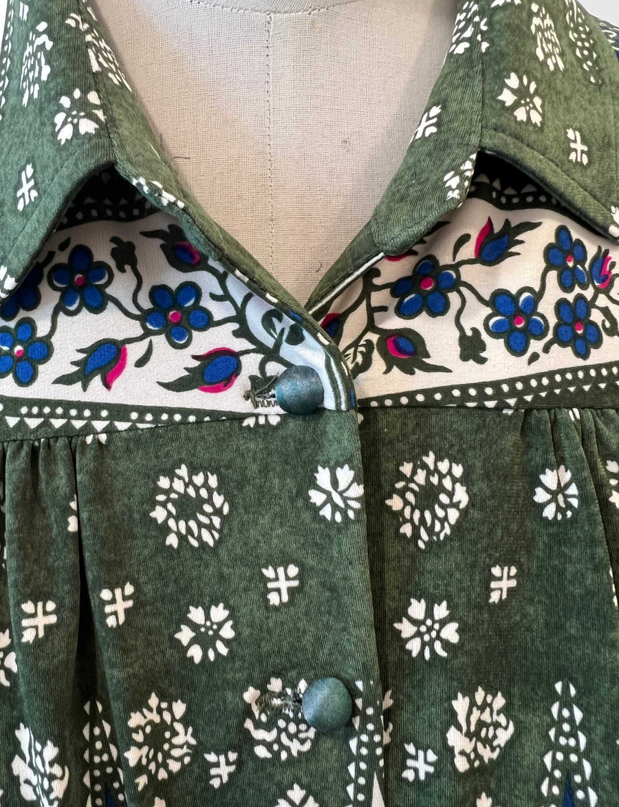 Sample 10: Alaina Style in Khaki Floral Print