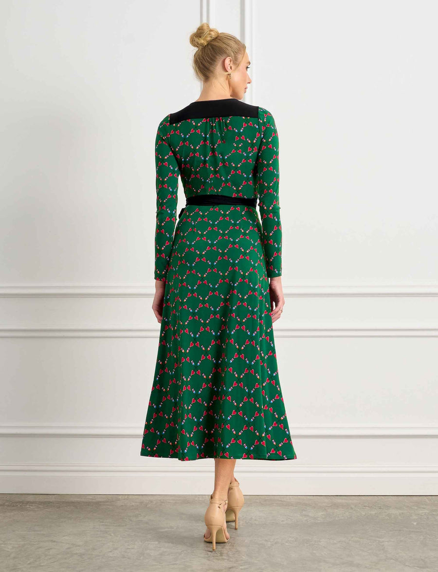 Cammie Cross My Heart True Wrap Midi Dress Leona Edmiston