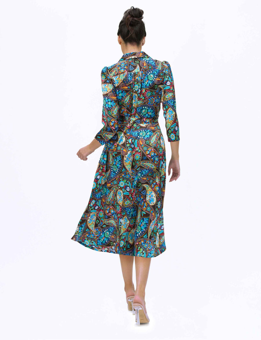 Paisley 'Kashmir' Limited Edition 100% Silk Shirtdress