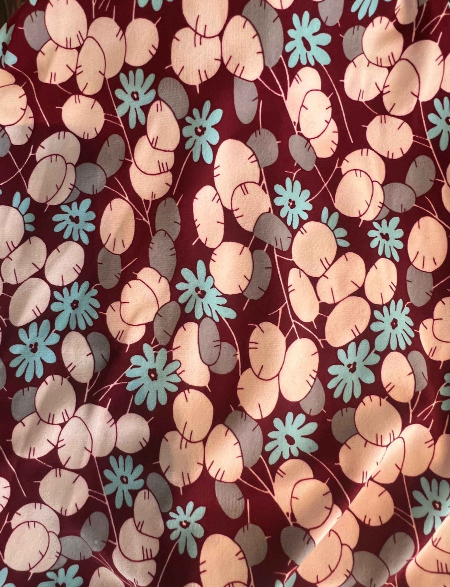 Printed Jersey Hair Headband 'Lily Pad' FINAL SALE