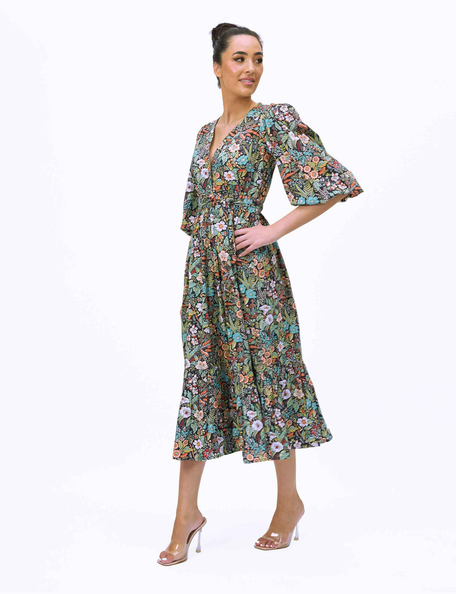 Maree 'Woodland Stroll' Loose Fit Double Tiered Dress NEW ARRIVAL