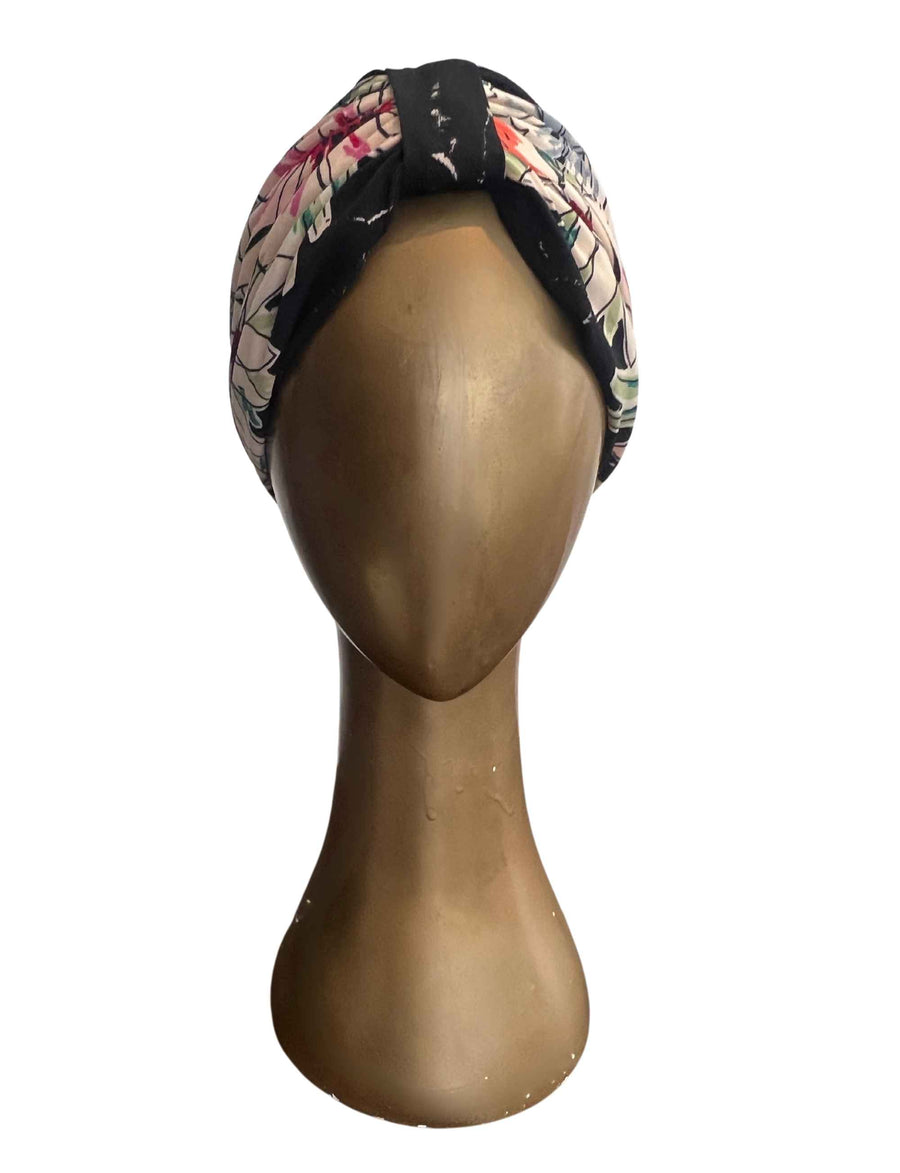 Printed Jersey Headband 'Abstract Floral' FINAL SALE