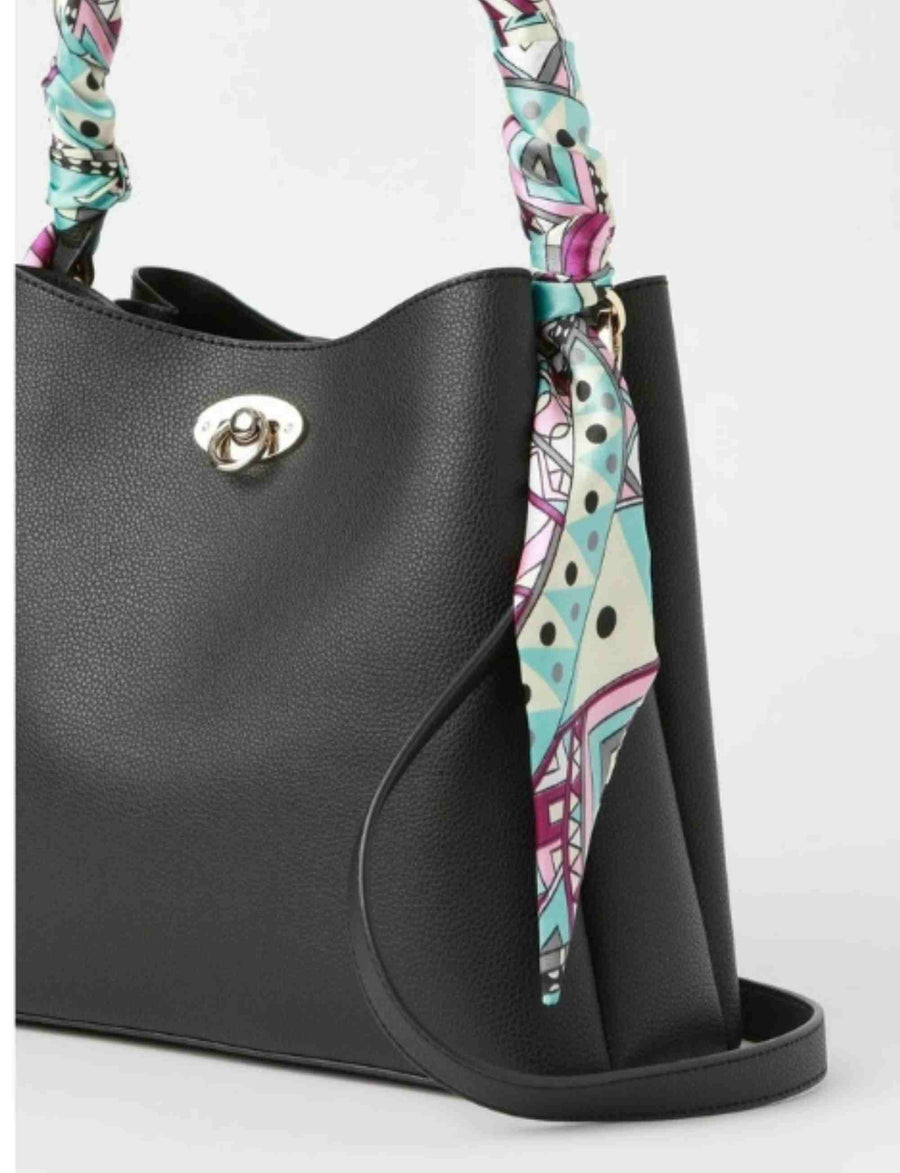 Valentine Shoulder Bag in Black/Abstract