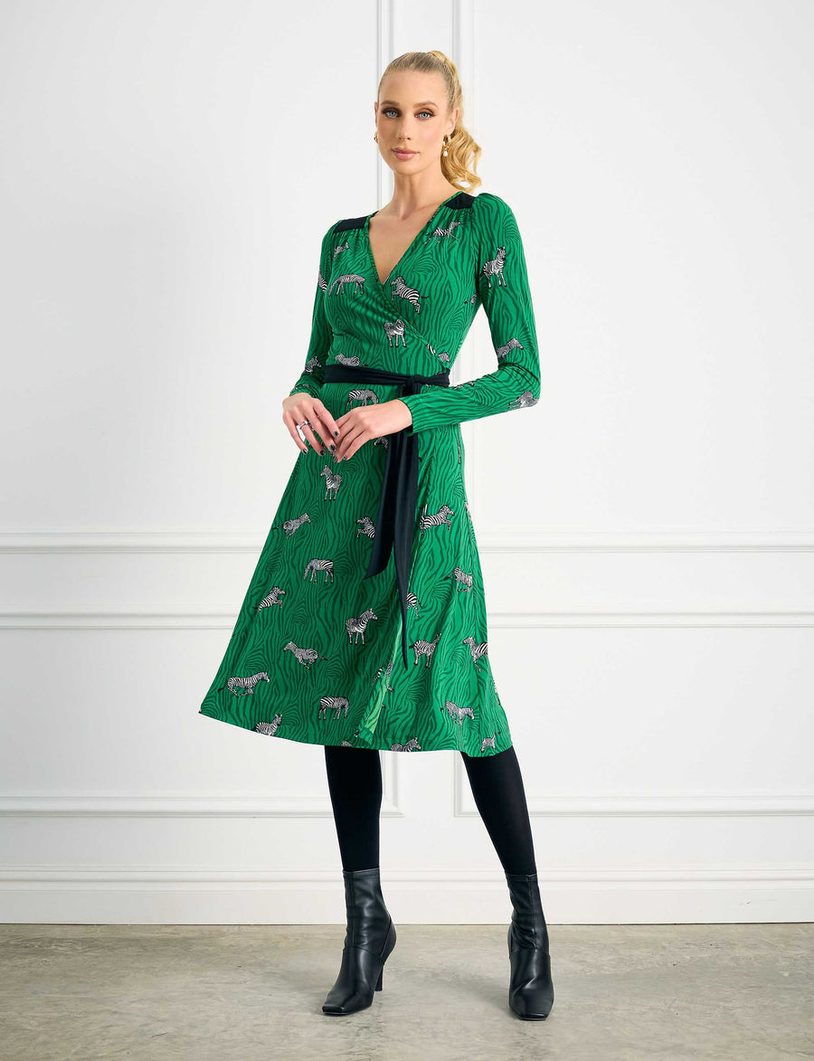 Georgia 'Savannah Stroll' True Wrap Knee Length Dress