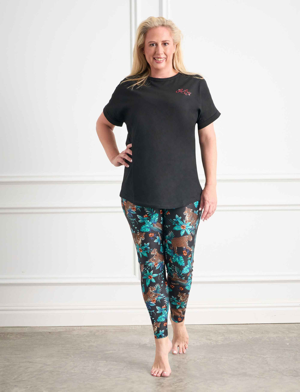 Charlotte 'Black' Signature Logo 100% Cotton T-Shirt FINAL SALE