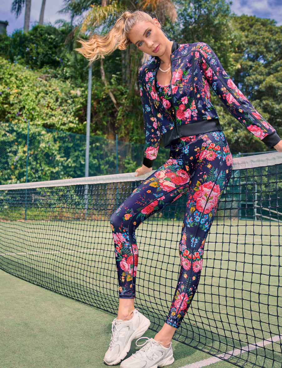 Julia 'Butterfly Run' Premium Printed Athletic Jacket