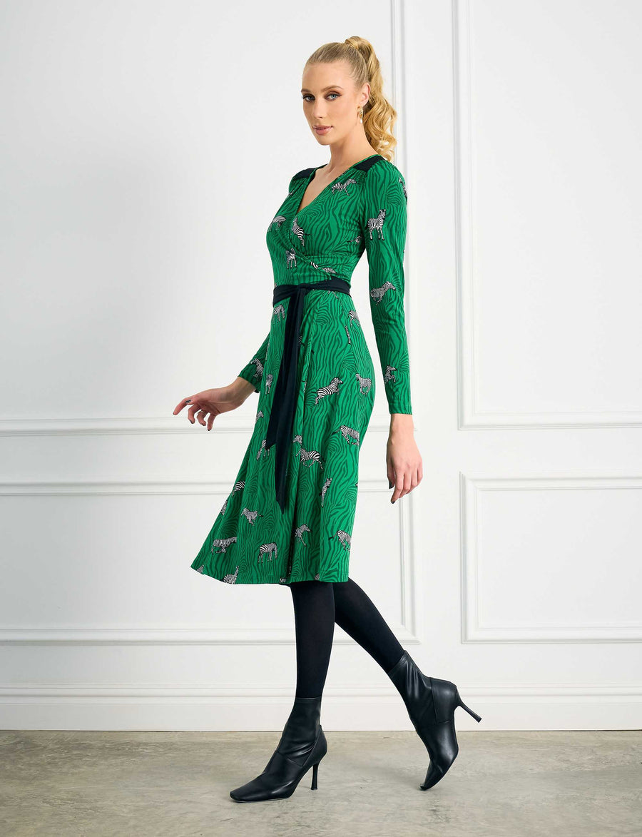 Georgia 'Savannah Stroll' True Wrap Knee Length Dress