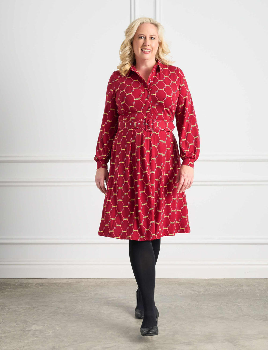Emerson 'Buckle Up' Shirtmaker Dress with Belt