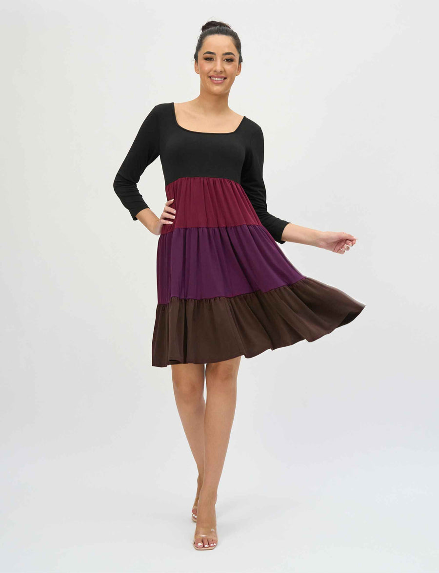 Ethel 'Luxe Layers' Tiered Shift Dress NEW ARRIVAL