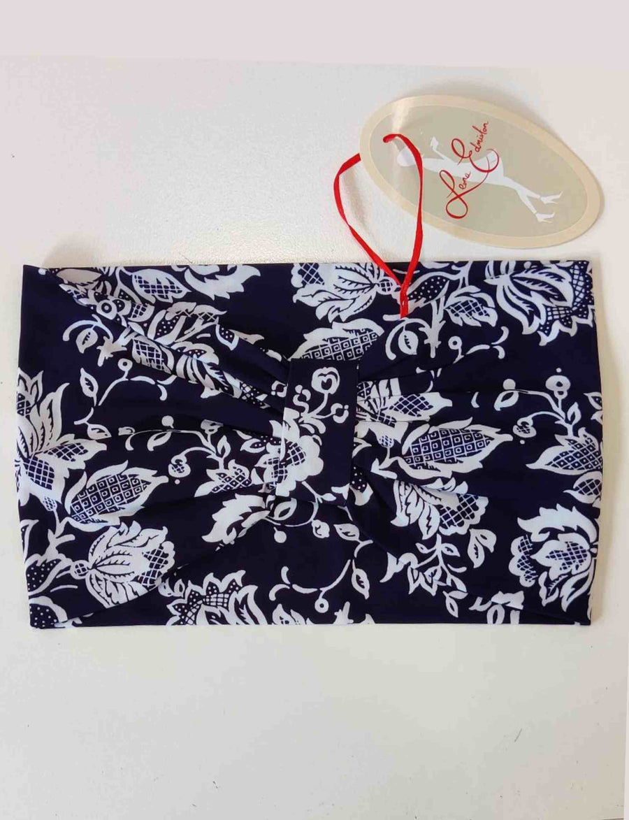 Printed Jersey Headband 'French Applique' FINAL SALE