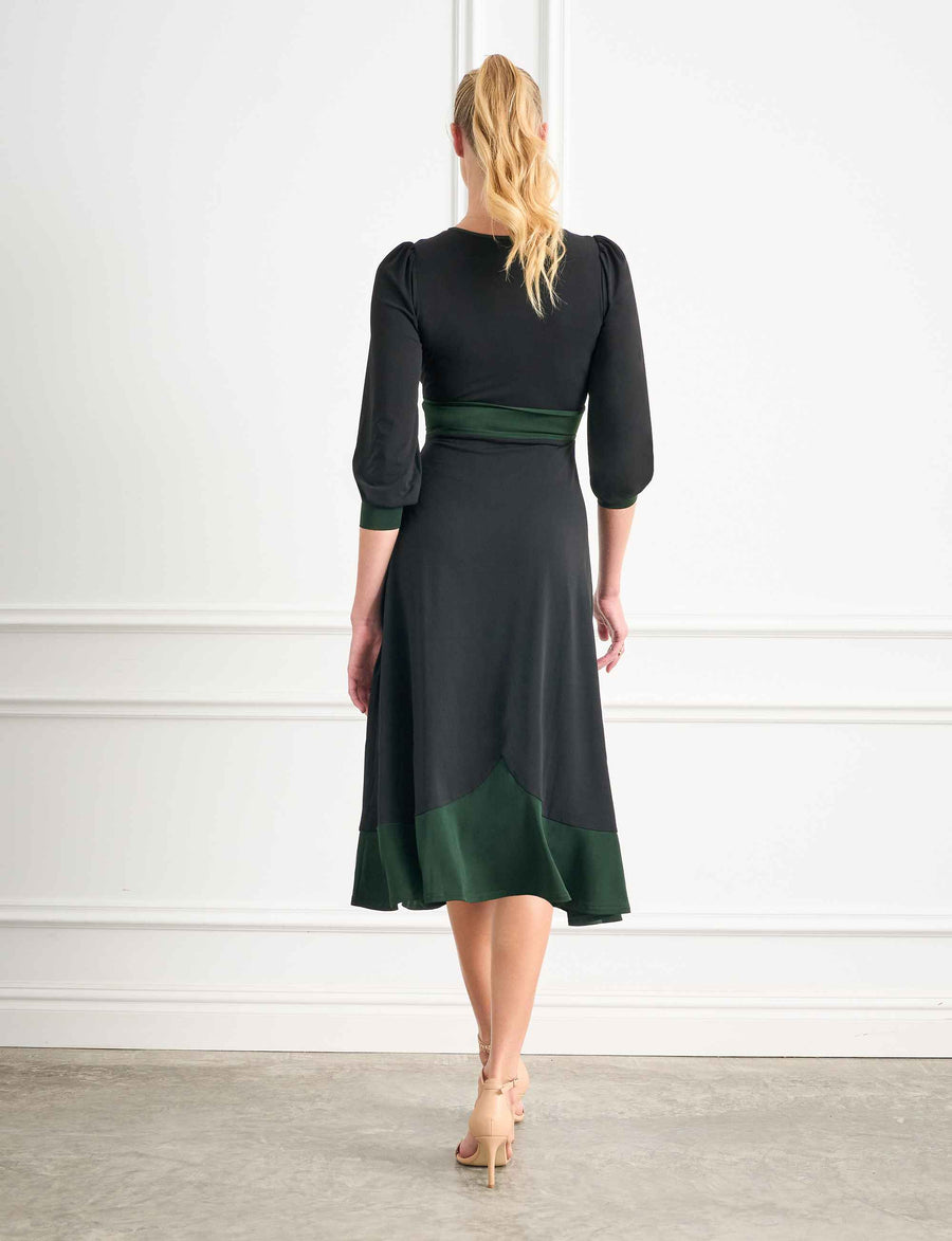 Elle Moss 'Little Black Dress' Fit and Flare Midi