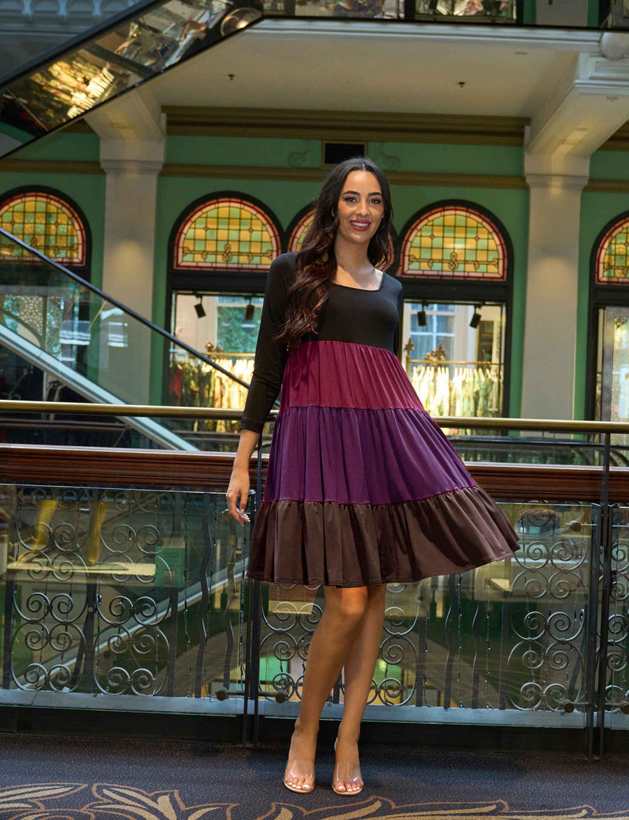Ethel 'Luxe Layers' Tiered Shift Dress NEW ARRIVAL