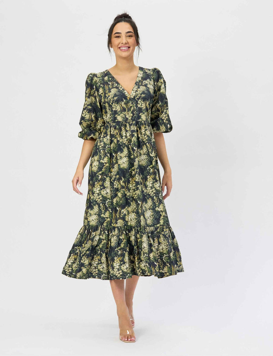 Siera 'Into The Woods' Loose Fit Double Tiered Dress NEW ARRIVAL