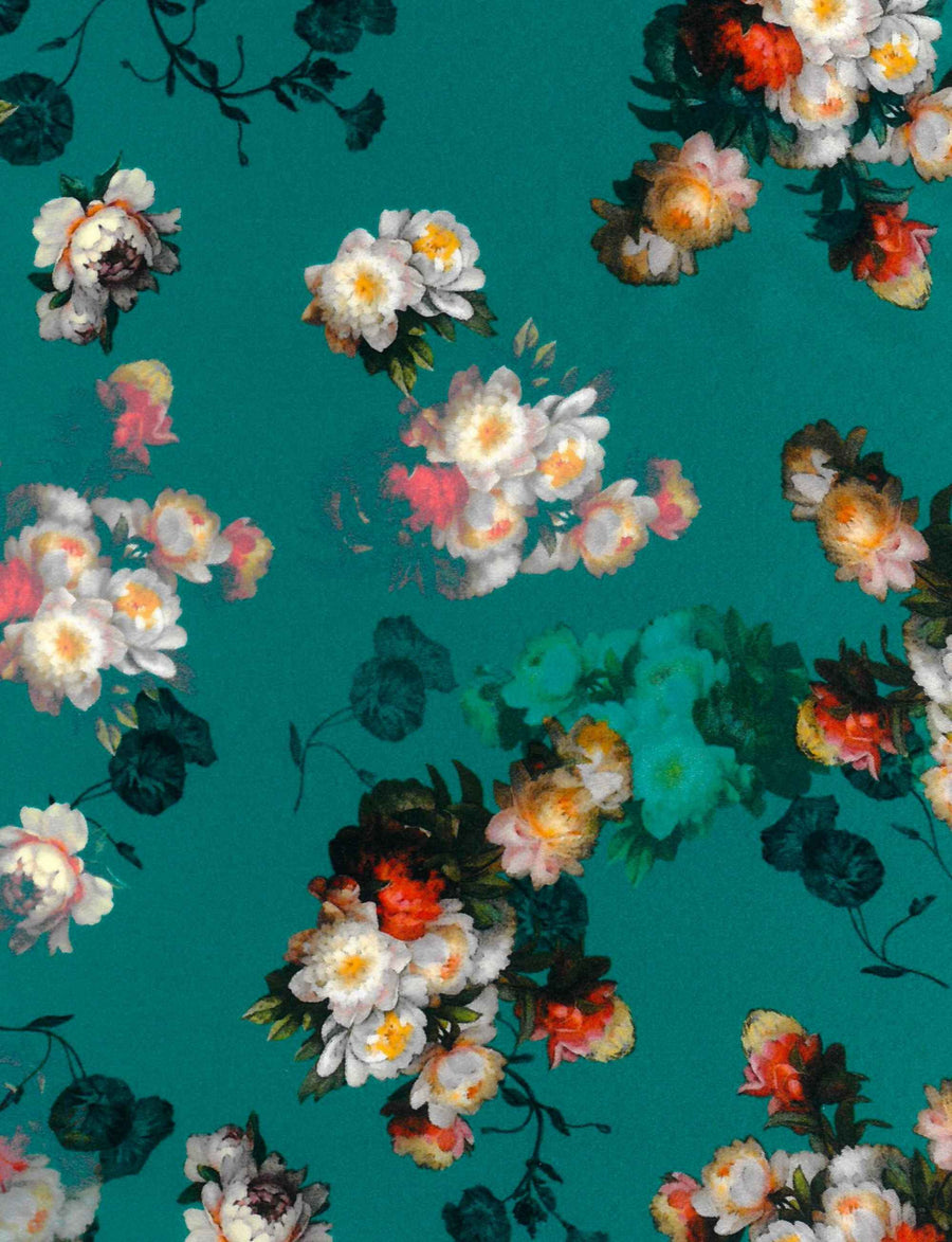 Theyre 'Peony Posey' Limited Edition 100% Silk Shirtdress