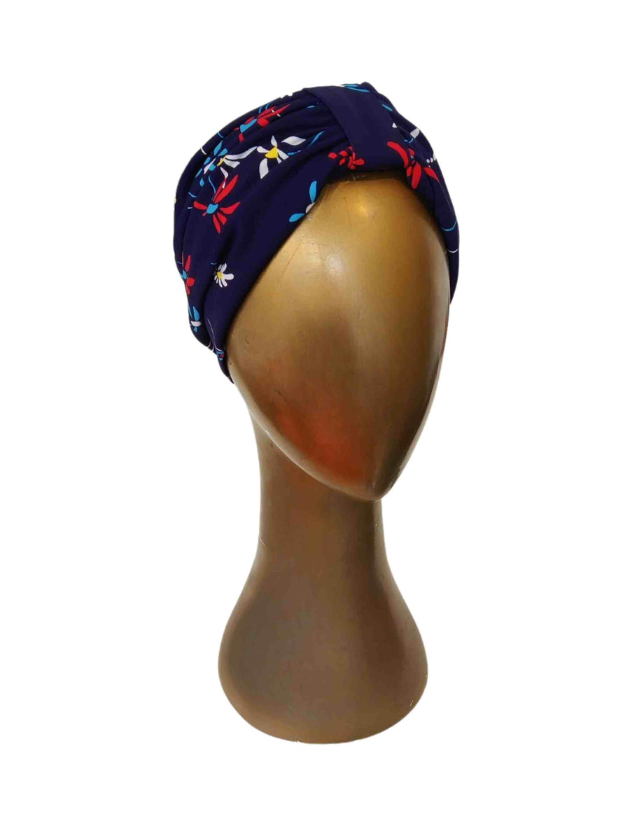 Turban Printed Jersey 'Dashing Dasies'