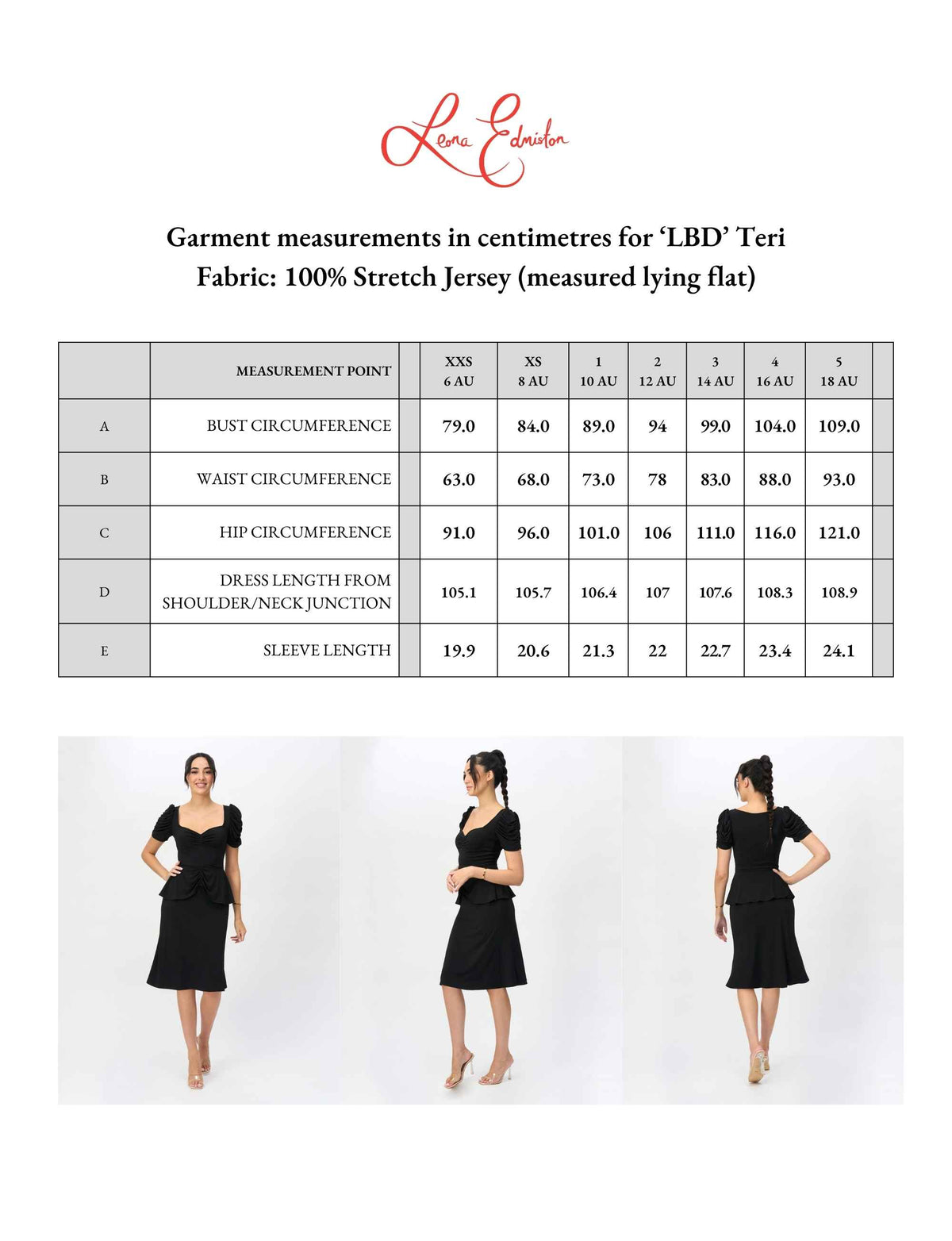 Teri 'LBD' Cocktail Dress with Ruched Sleeves - FINAL SALE