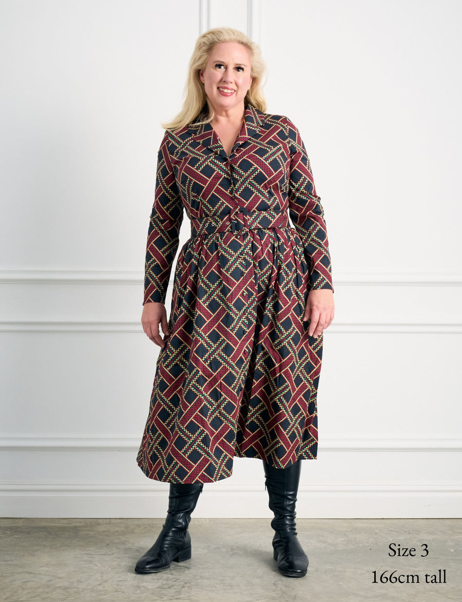Rose 'Deco Delight' Midi Shirtdress
