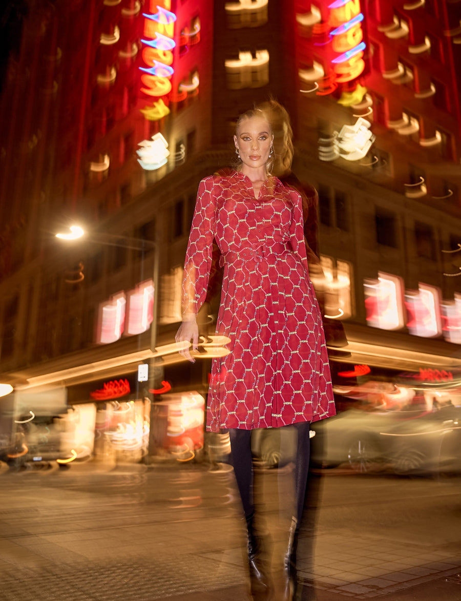 Emerson 'Buckle Up' Shirtmaker Dress with Belt