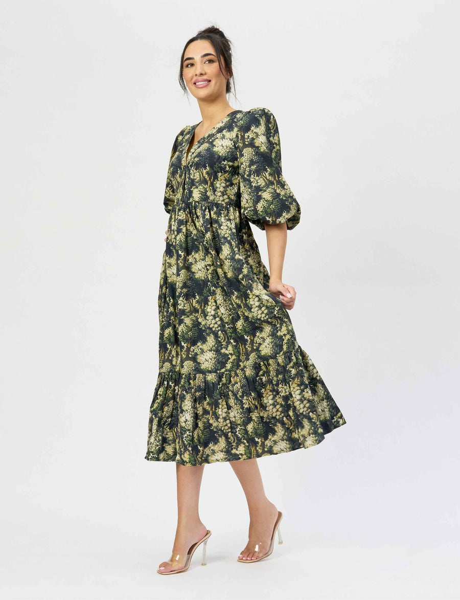 Siera 'Into The Woods' Loose Fit Double Tiered Dress NEW ARRIVAL