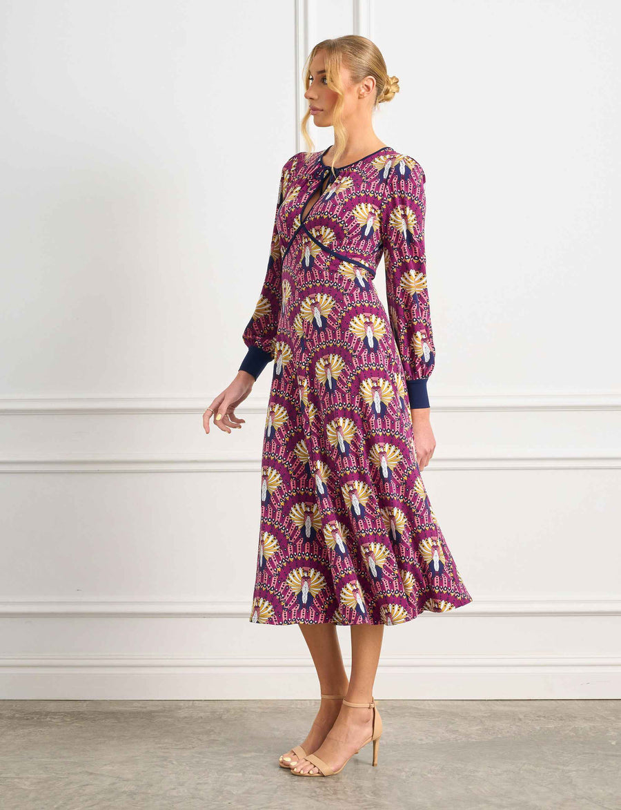 Cleopatra 'Valley Of The Nile' Empire Line Midi Dress FINAL SALE