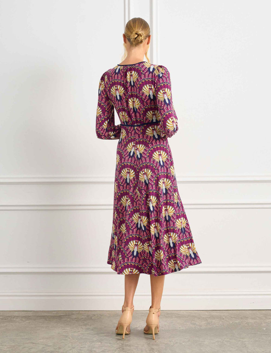 Cleopatra 'Valley Of The Nile' Empire Line Midi Dress FINAL SALE