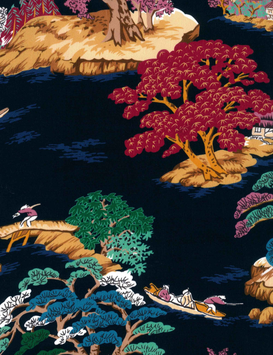 Mika 'Zen Garden' Shirt Front Midi Dress