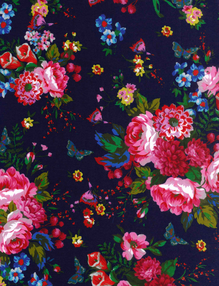 Ava 'Butterfly Run' Premium Printed Crop Top FINAL SALE