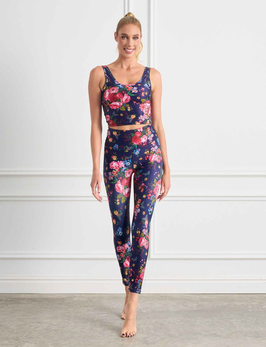 Ava 'Butterfly Run' Premium Printed Crop Top FINAL SALE
