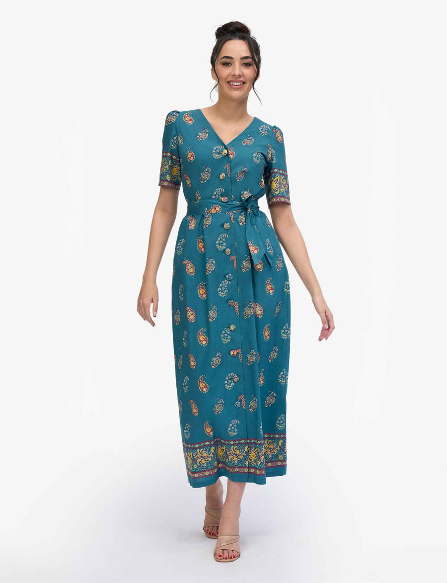 Ximena 'Agra' 100% Cotton Shirtdress