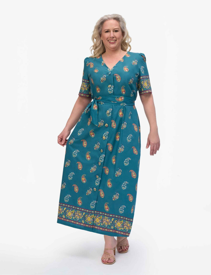 Ximena 'Agra' 100% Cotton Shirtdress