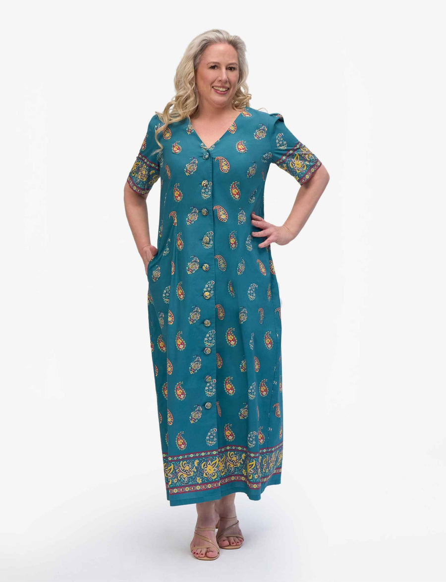 Ximena 'Agra' 100% Cotton Shirtdress