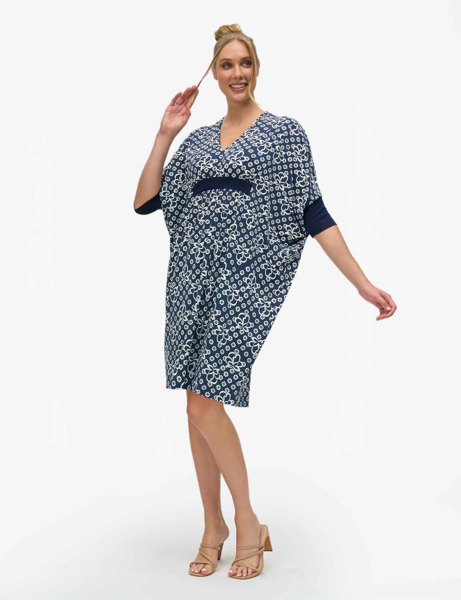 Mikhala 'Alhambra' V-Neck Kaftan Dress