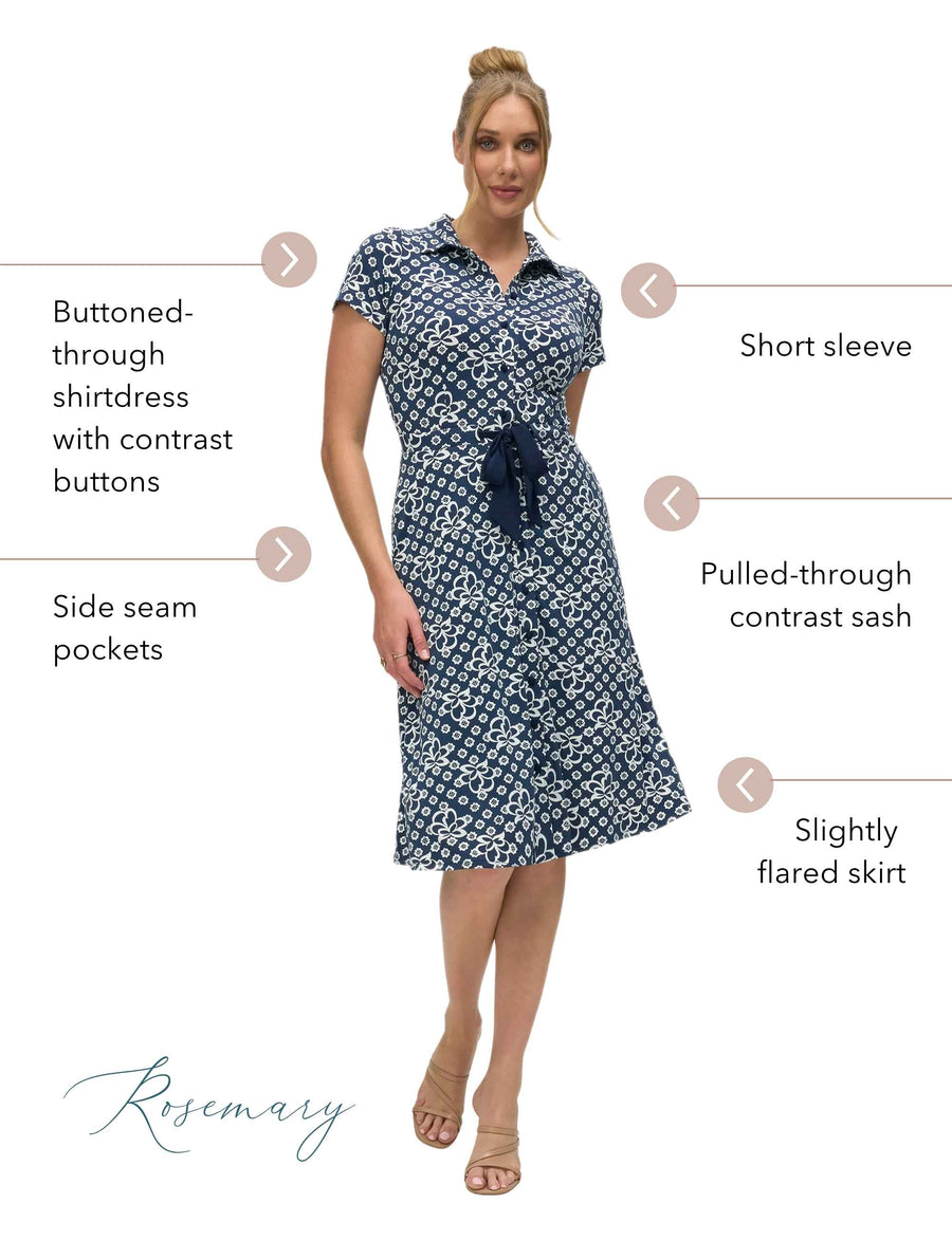 Rosemary 'Alhambra' Buttoned Shirtdress