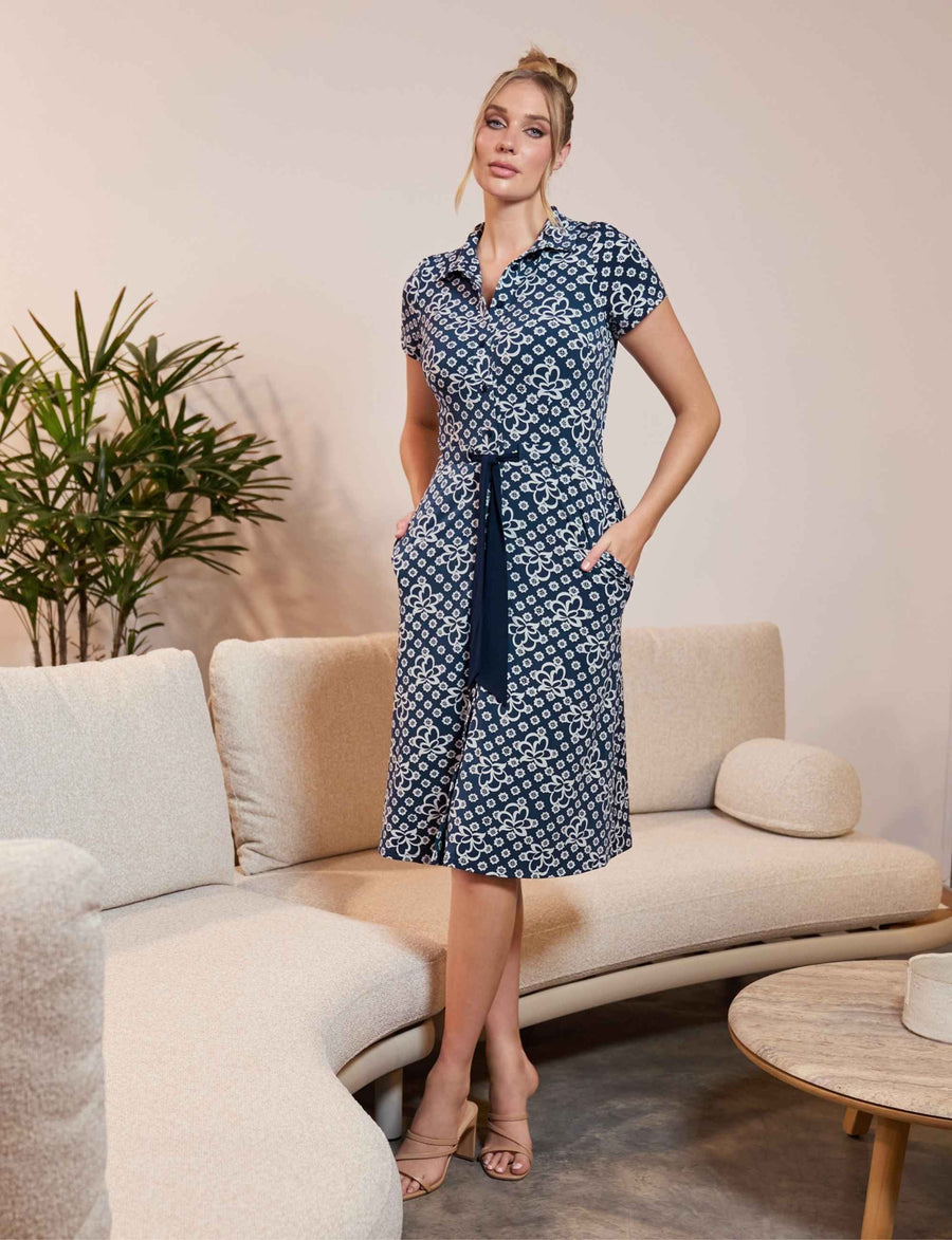 Rosemary 'Alhambra' Buttoned Shirtdress