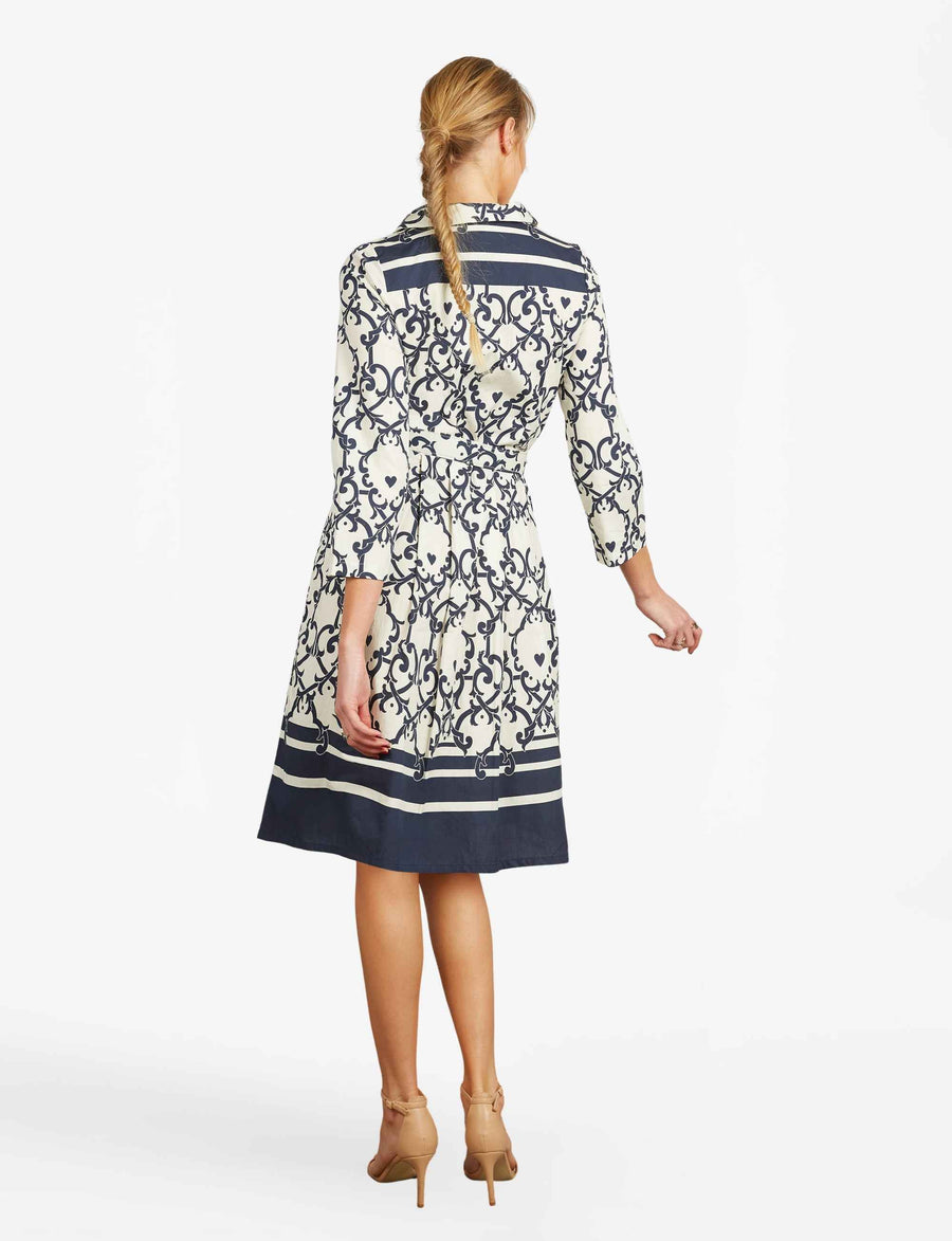 Grazia 'Amalfi Affair' 100% Cotton Shirtdress with Belt LIMITED RETURN