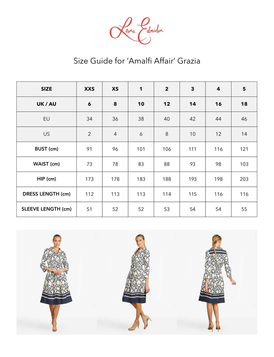 Grazia 'Amalfi Affair' 100% Cotton Shirtdress with Belt LIMITED RETURN