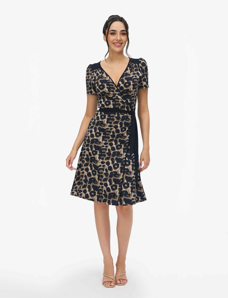 Bora 'Animal Print' True Wrap Dress