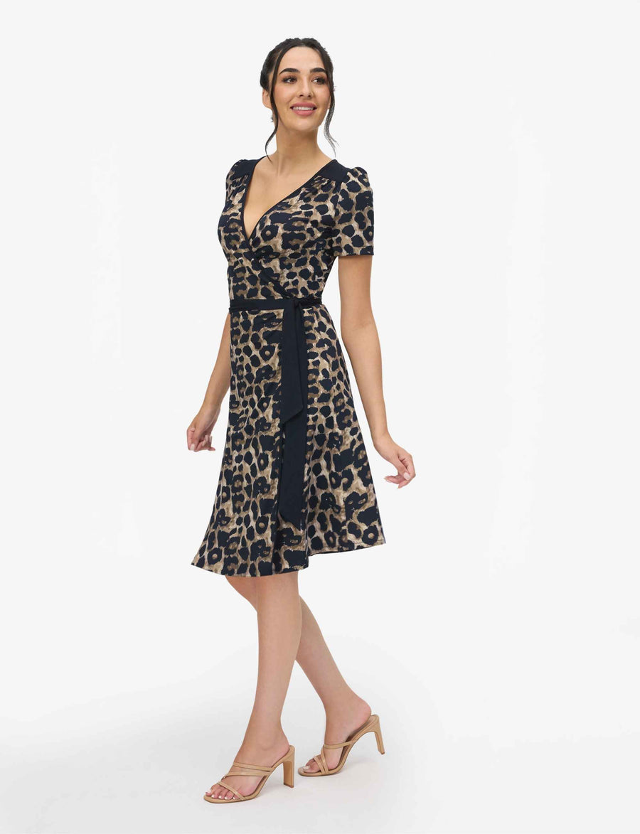 Bora 'Animal Print' True Wrap Dress