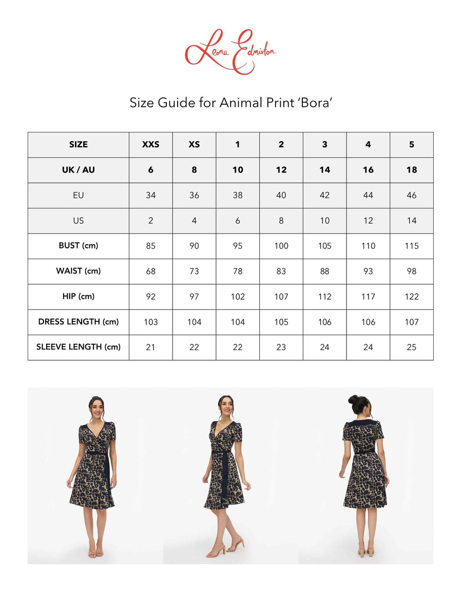 Bora 'Animal Print' True Wrap Dress