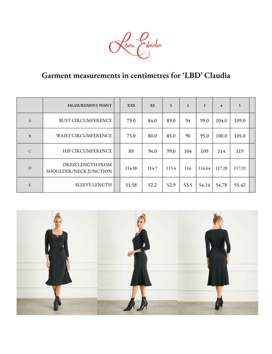 Claudia 'LBD' Sheath Dress with Teardrop Cutout