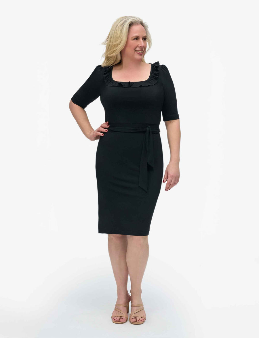 Klaire 'LBD' Midi Little Black Dress