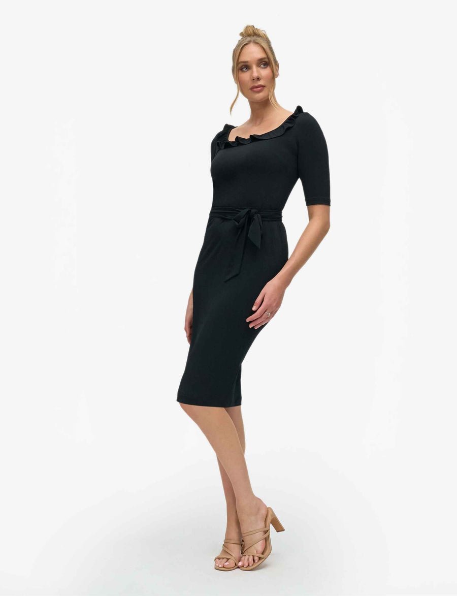 Klaire 'LBD' Midi Little Black Dress