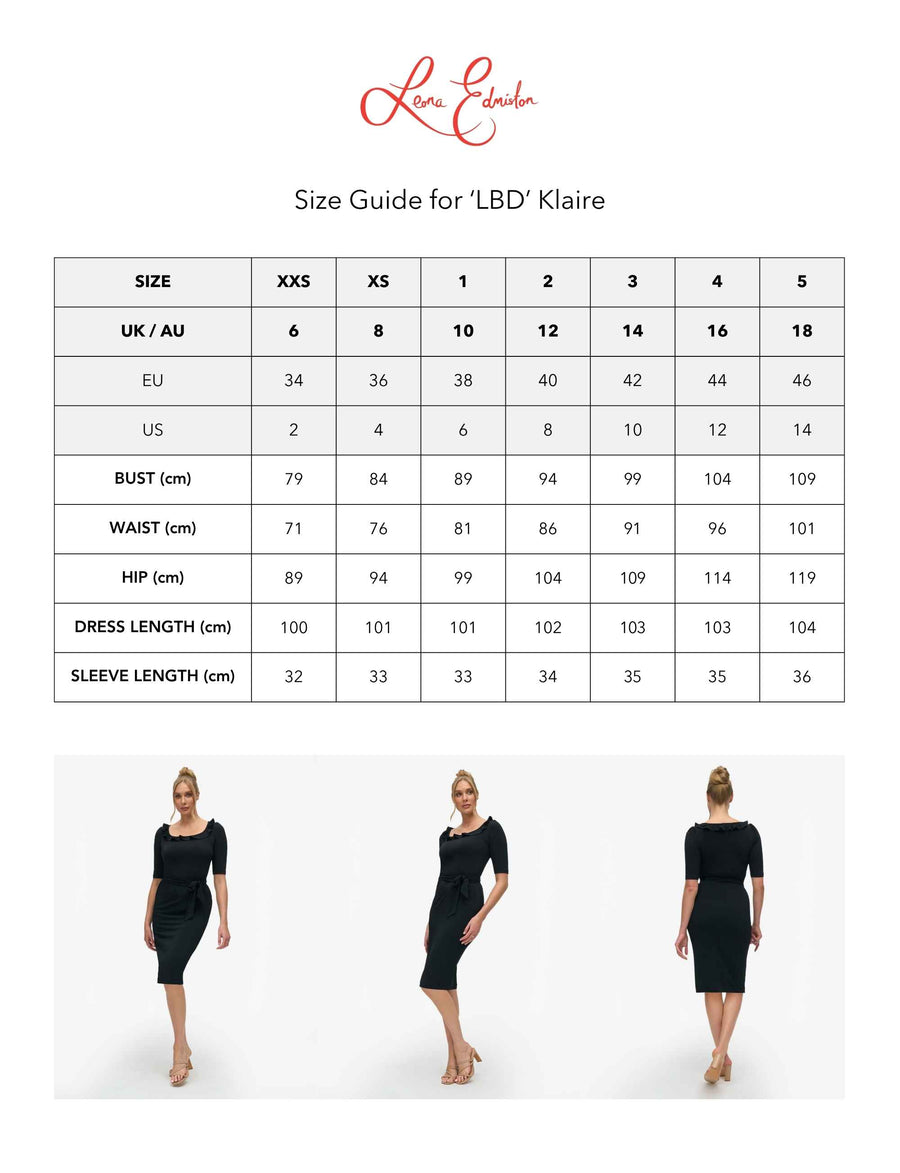 Klaire 'LBD' Midi Little Black Dress