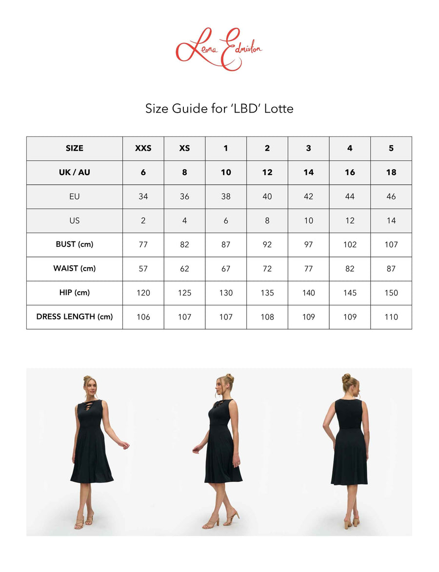 Lotte 'LBD' Fit & Flare Little Black Dress