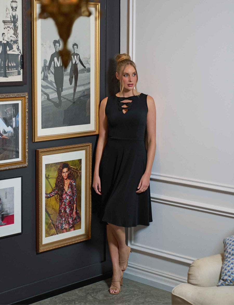 Lotte 'LBD' Fit & Flare Little Black Dress