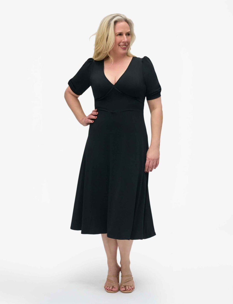 Silvana 'LBD' Midi Little Black Dress