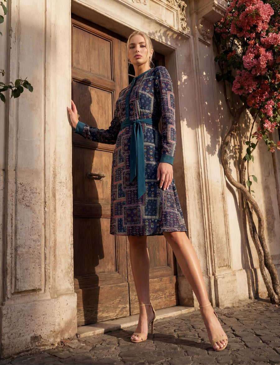 Sage 'Boho Babe' Fit and Flare Shirt Dress Leona Edmiston Sage 'Boho Babe' Fit and Flare Shirt Dress Leona Edmiston