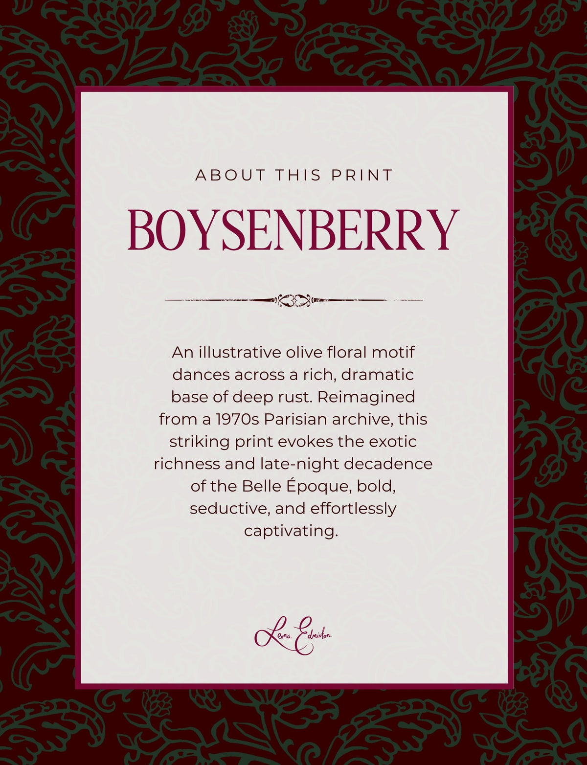 Clara 'Boysenberry' Floral Jersey Cowl Neck Midi Dress