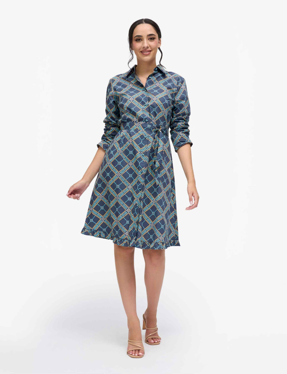 Leigh 'Brittany' Collared Shirtdress