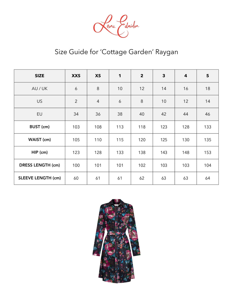 Raygan 'Cottage Garden' Limited Edition Shirtdress ONLY 16 PIECES MADE